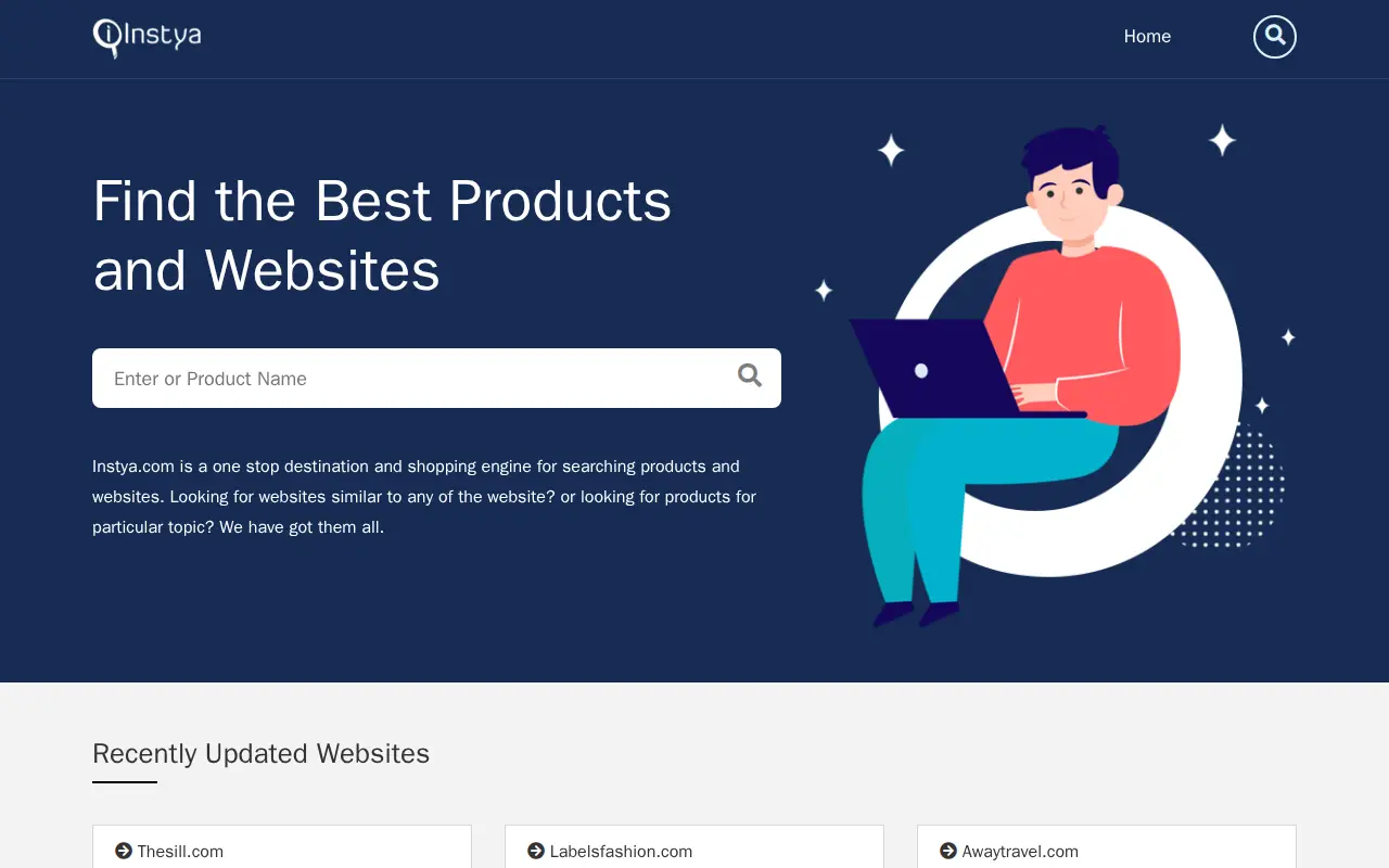 Instya website preview