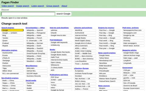 Preview of FaganFinder