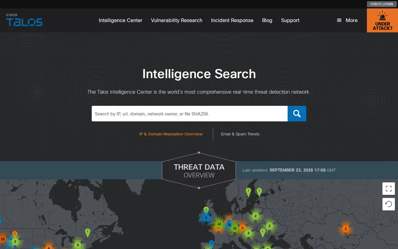 Preview of Cisco Talos Intelligence