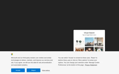 Preview of Bing Visual Search