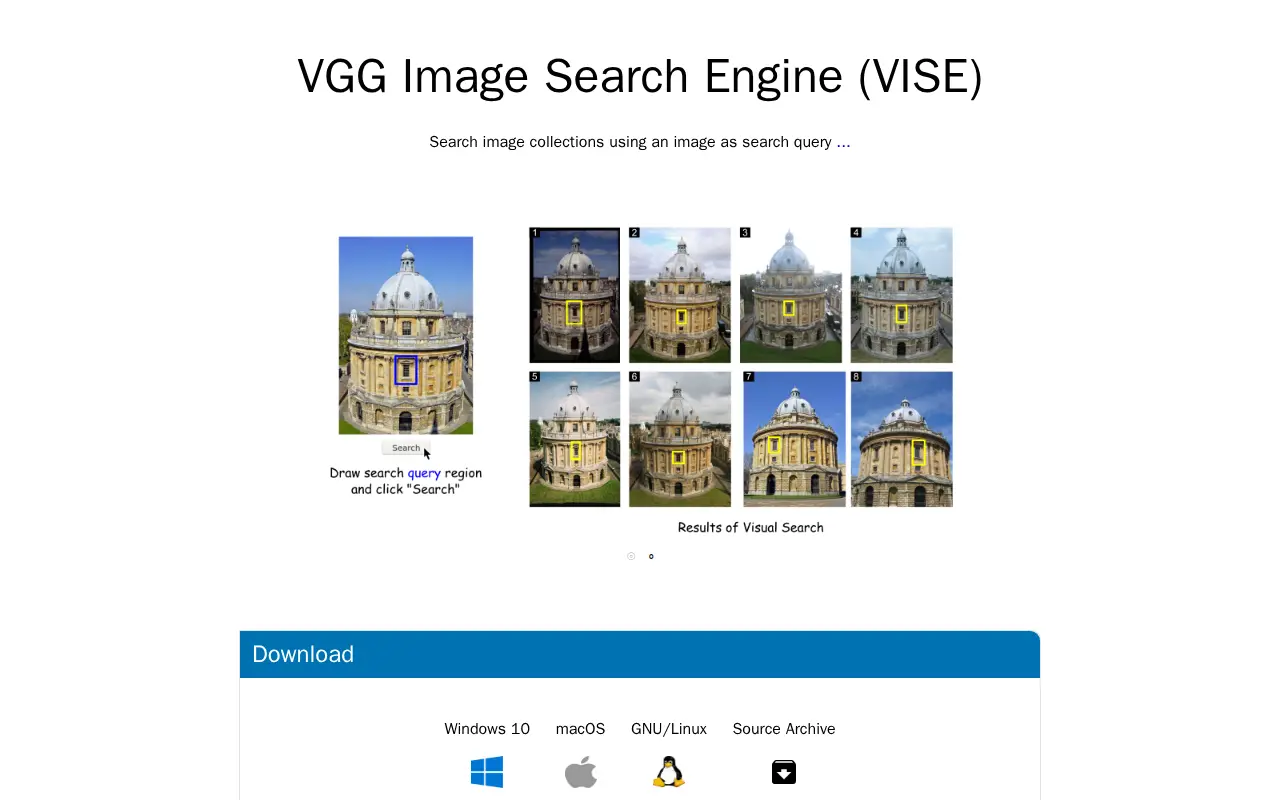 VISE website preview