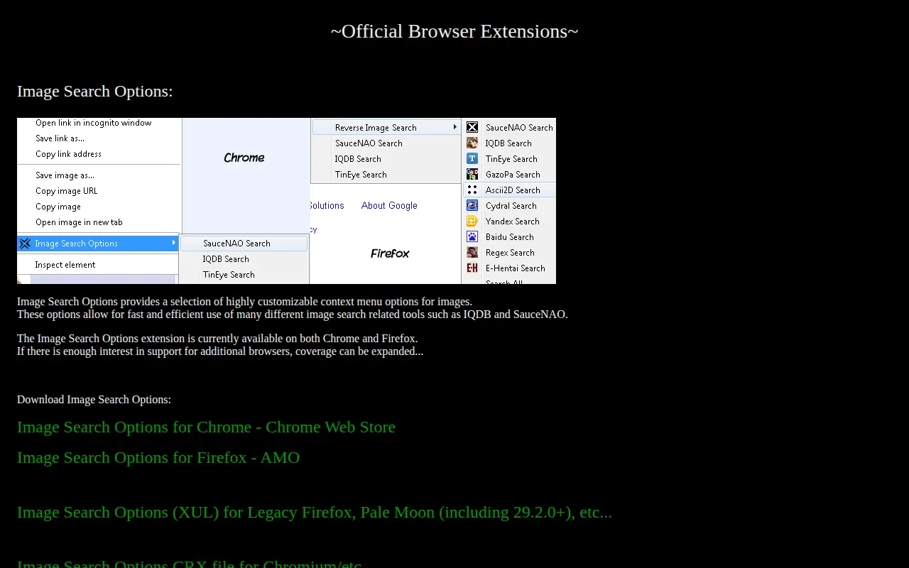Extension website preview
