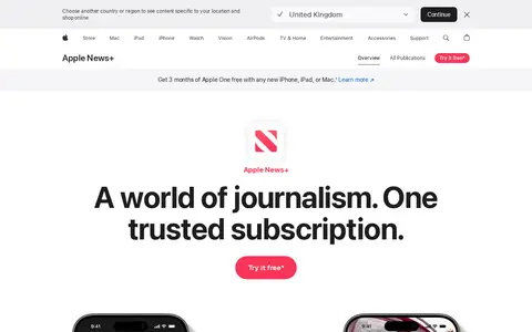 Preview of Apple News