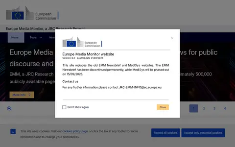 Preview of Europe Media Monitor