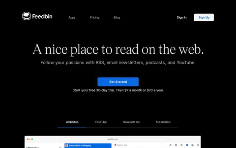 Preview of Feedbin