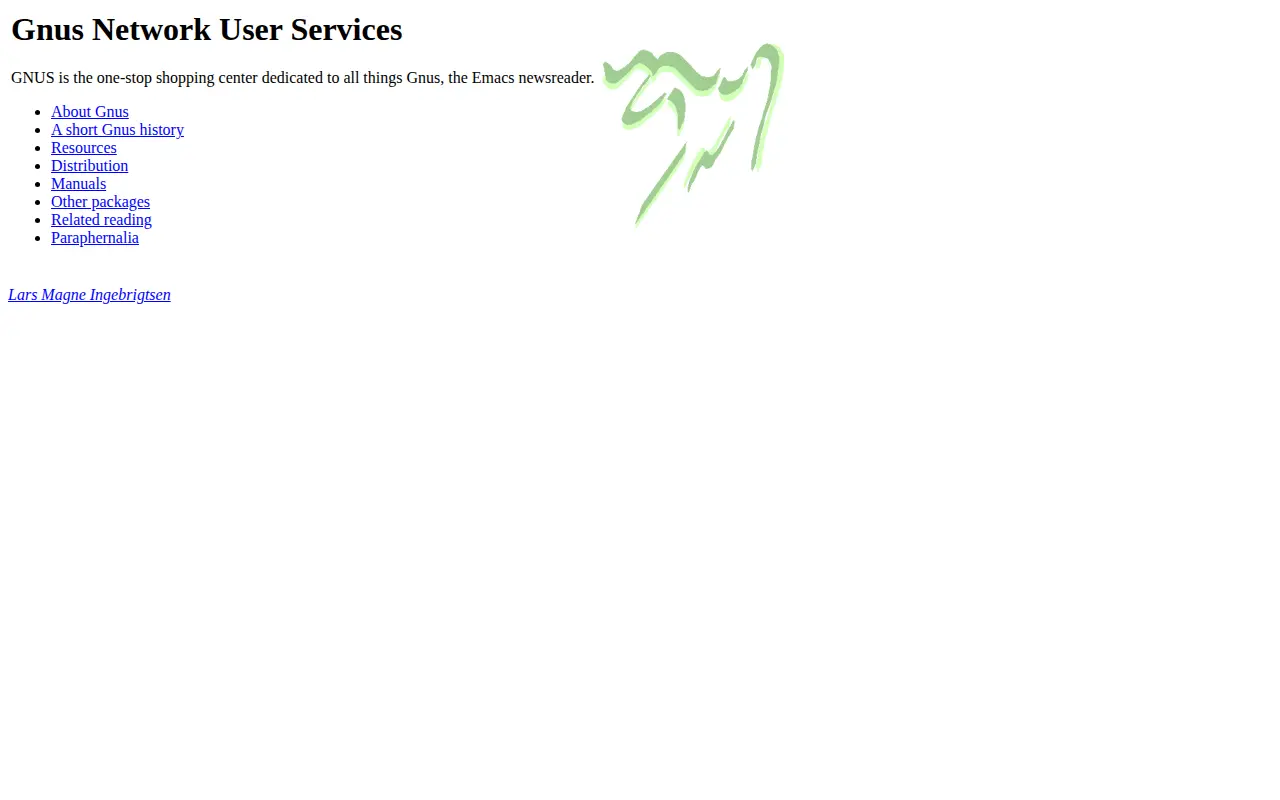 Gnus website preview