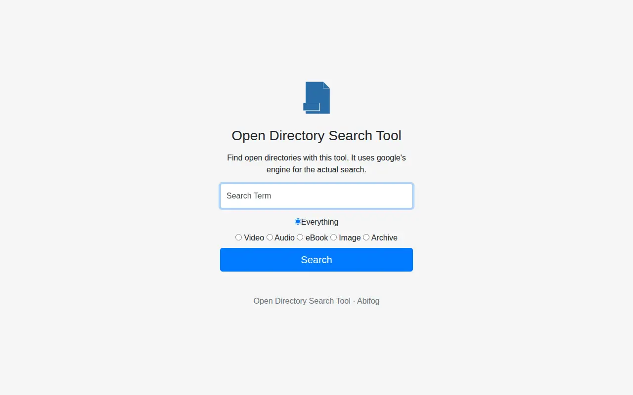 Preview of Opendirsearch.abifog.com