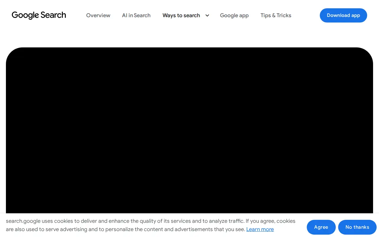 AI Mode website preview