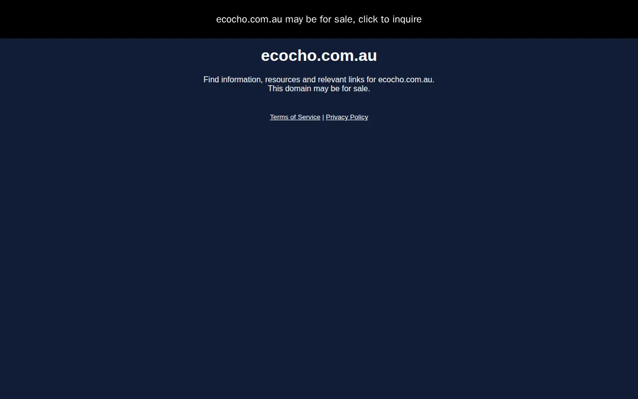 Ecocho website preview