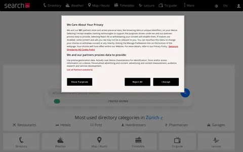 Preview of search.ch