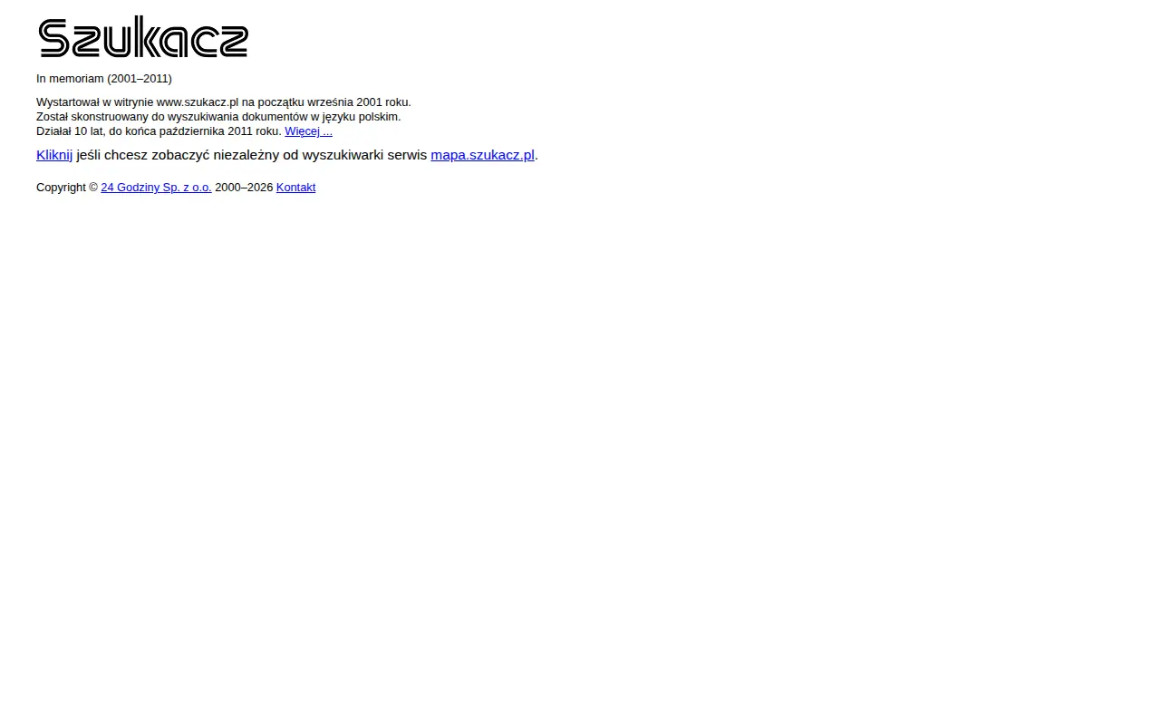 Szukacz website preview