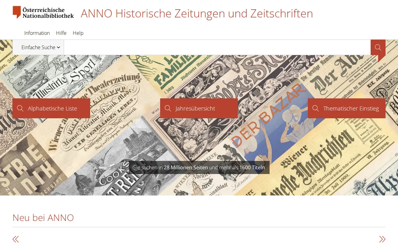 ANNO website preview