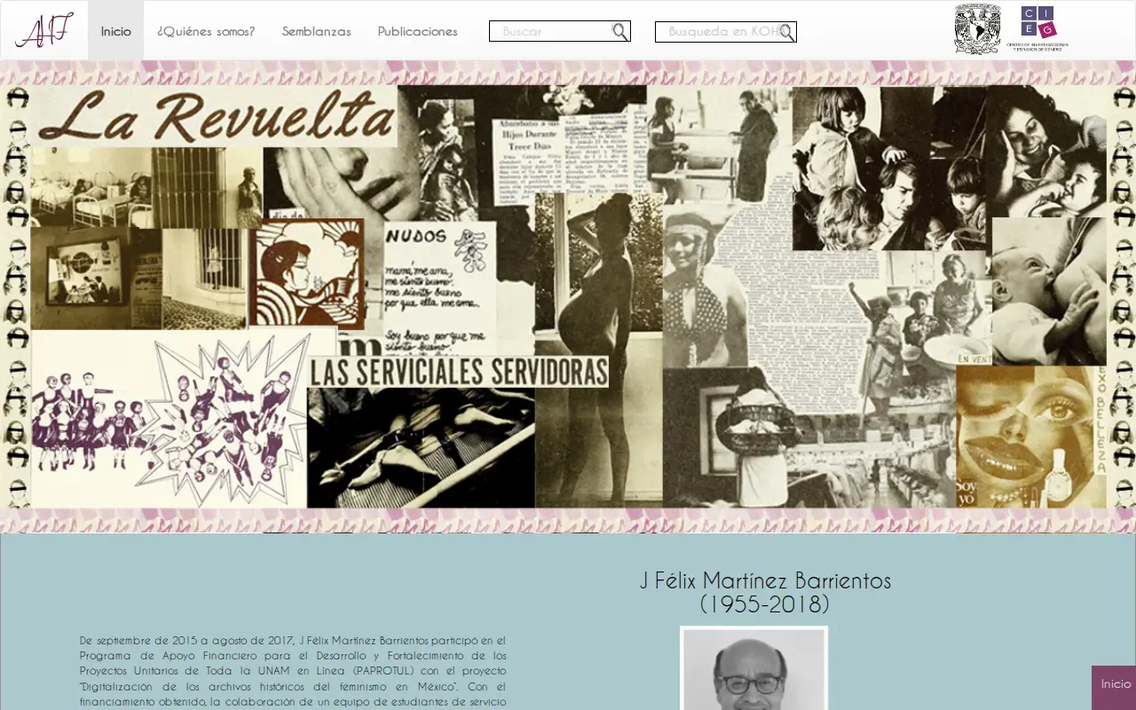 Archivo CIEG website preview