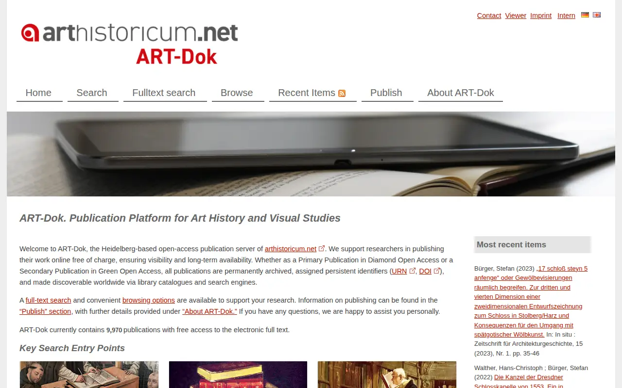 ART-Dok website preview