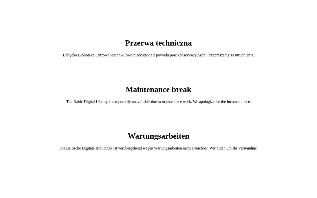 Baltic Digital Library website preview