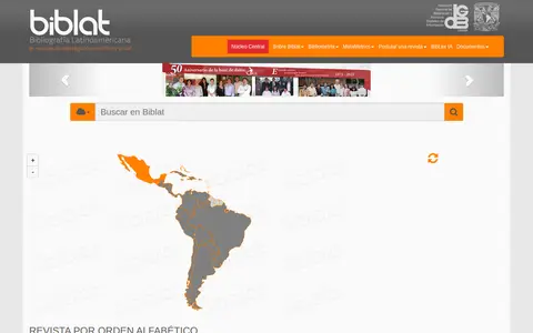 Preview of Biblat. Latin American Bibliography