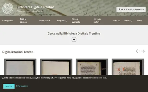 Preview of Biblioteca Digitale Trentina