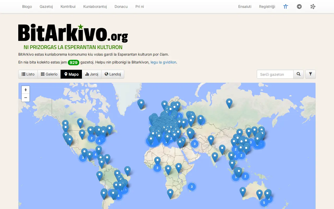BitArkivo website preview