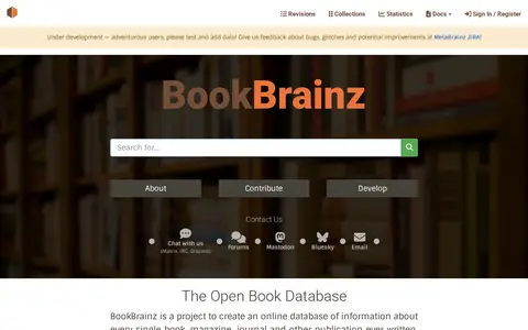 Preview of BookBrainz