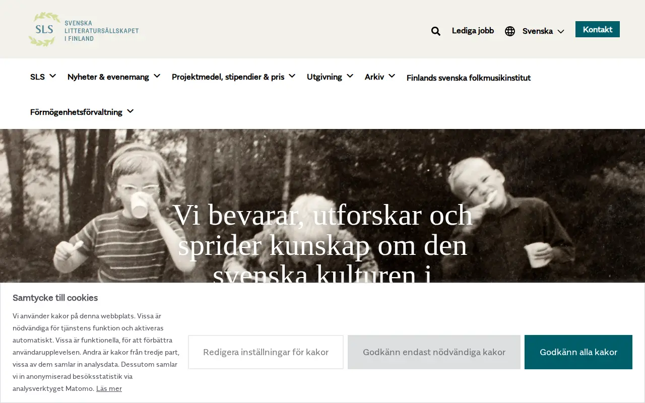 Brages Pressarkiv website preview