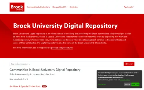 Preview of Brock University Digital Repository