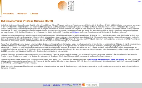 Preview of Bulletin analytique d'histoire romaine