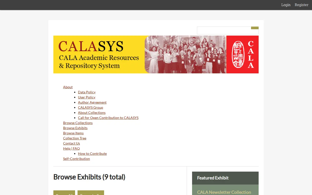 CALASYS website preview
