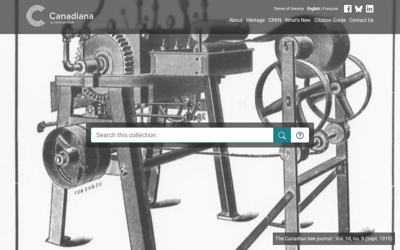 Canadiana.ca website preview