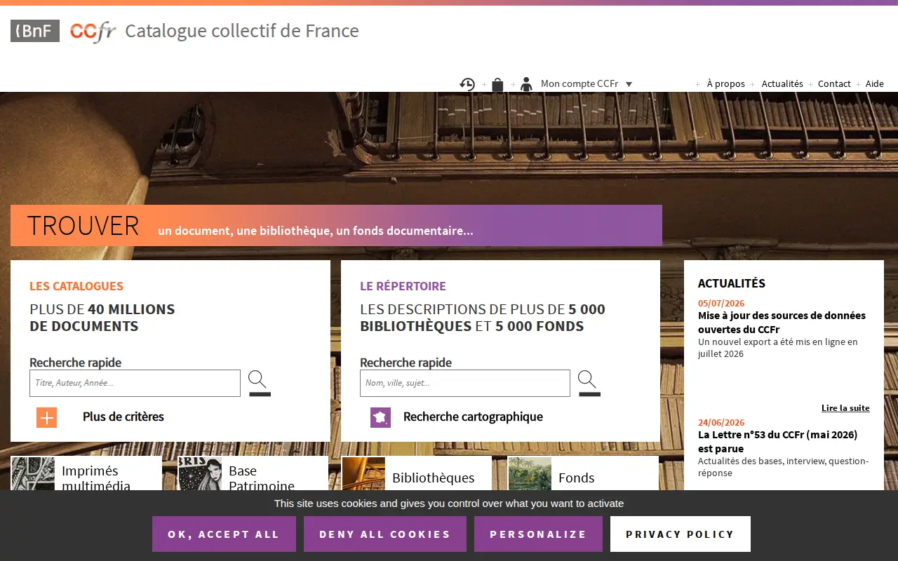CCFr website preview