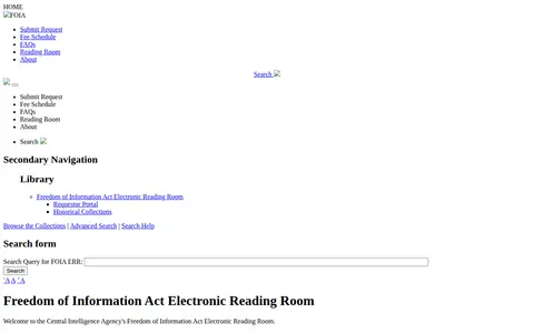 Preview of CIA Reading Room