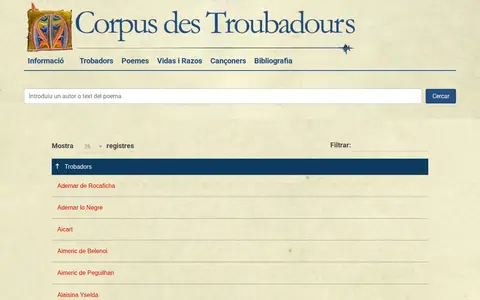 Preview of Corpus des Troubadours IEC