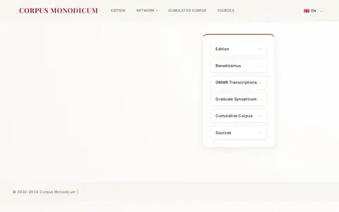 Preview of CORPUS MONODICUM digital