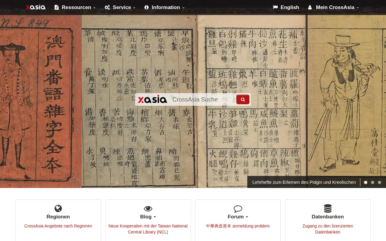 CrossAsia website preview