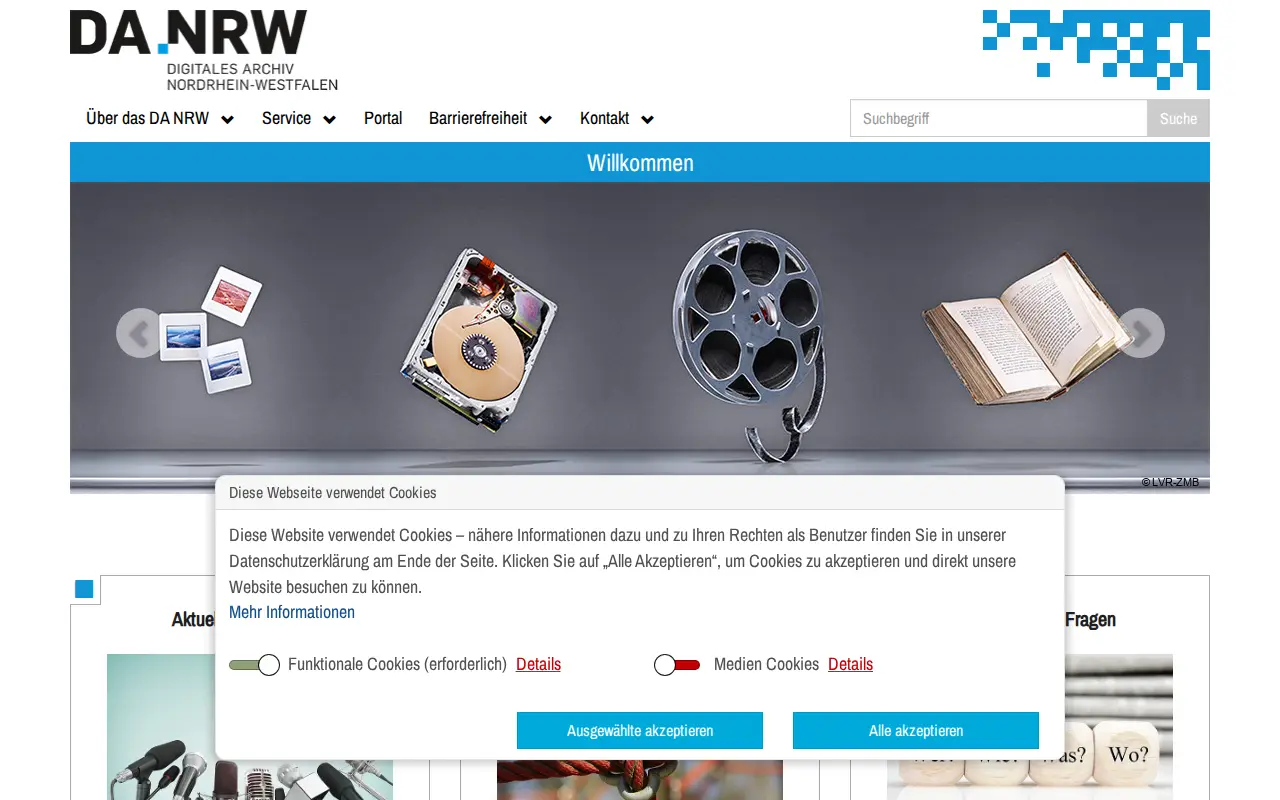 DA NRW website preview