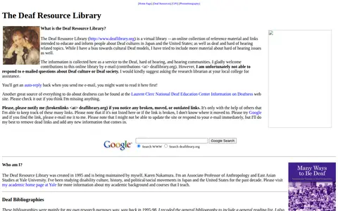 Preview of Deaf Bibliography