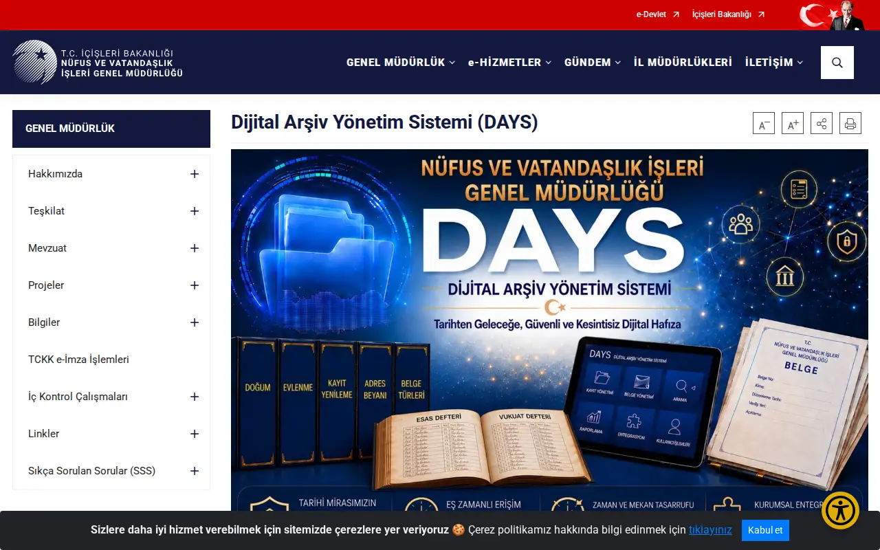 Digital Archive Project (DAP) website preview