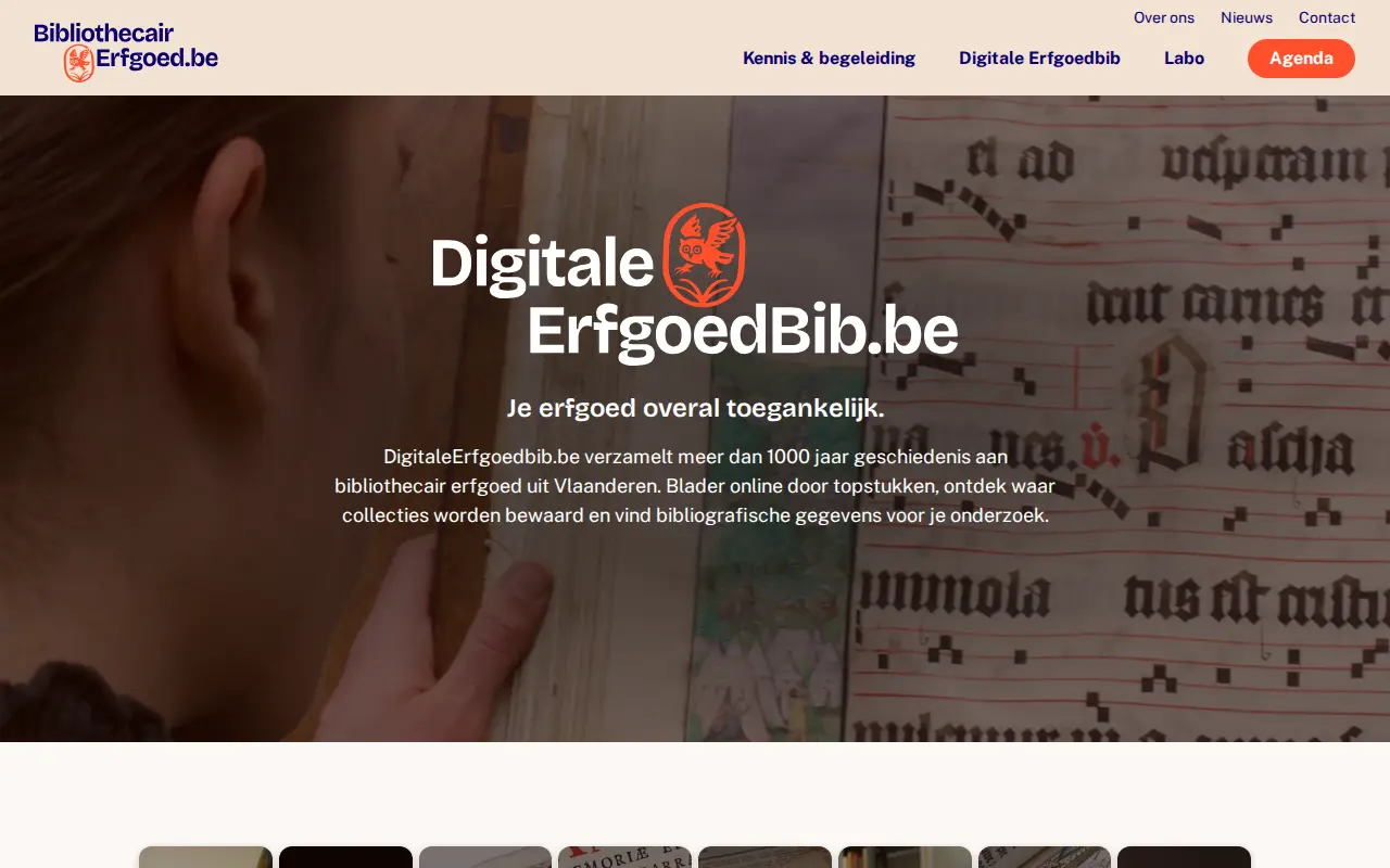 Digital Heritage Library website preview