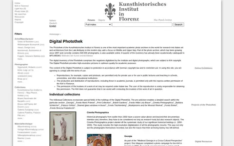 Preview of Digital Photothek – Kunsthistorisches Institut in Florenz