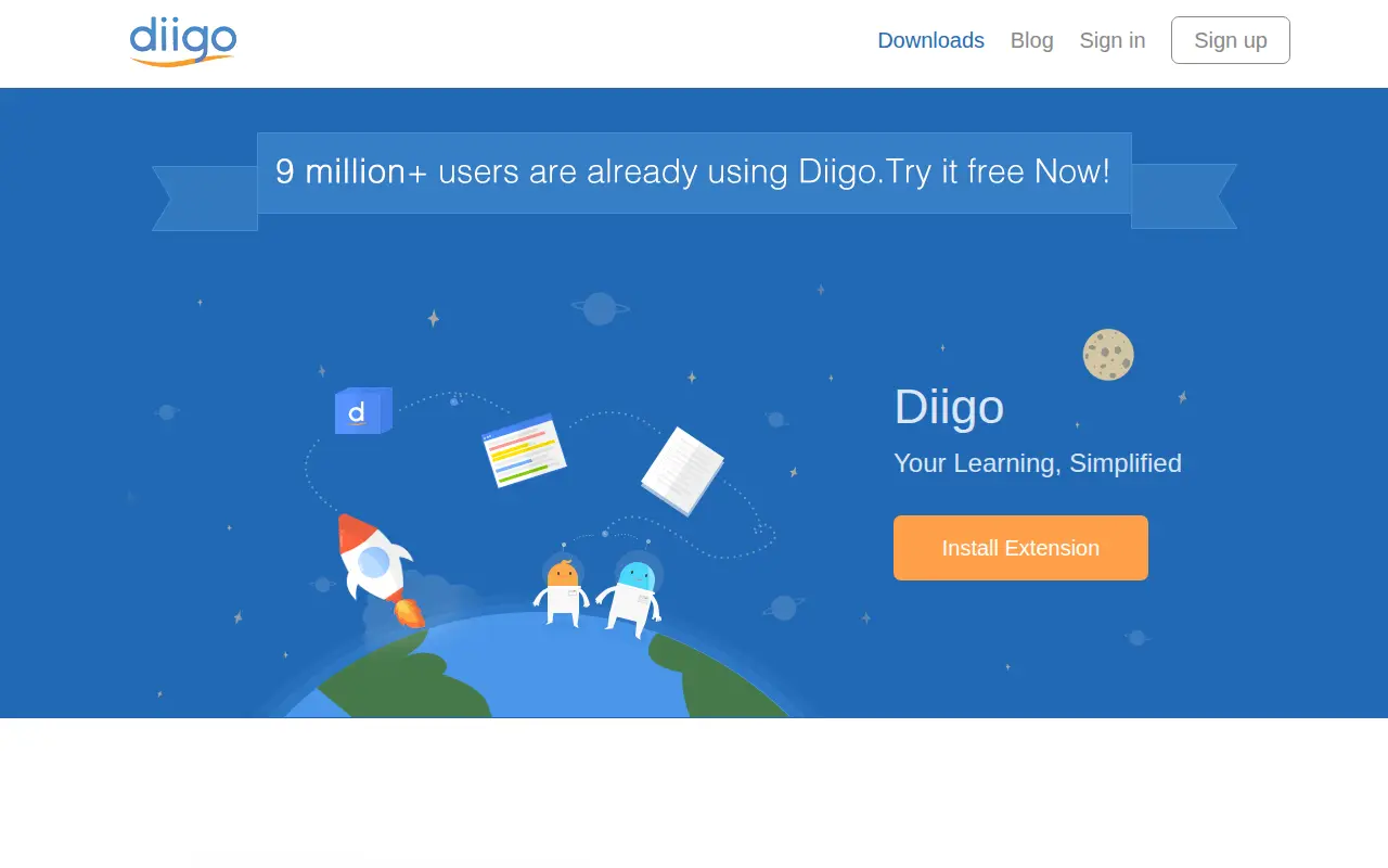 Diigo website preview