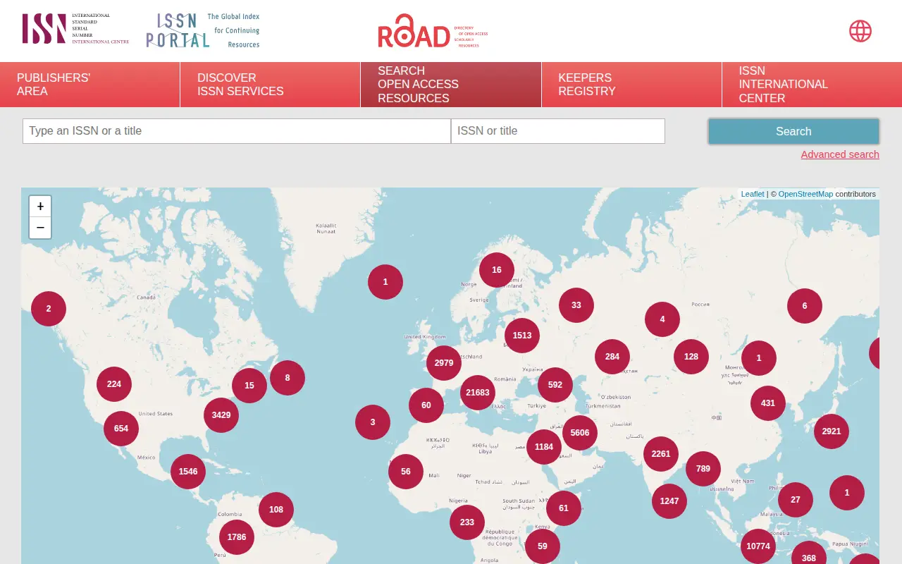 Directory of Open Access Scholarly Resources website preview