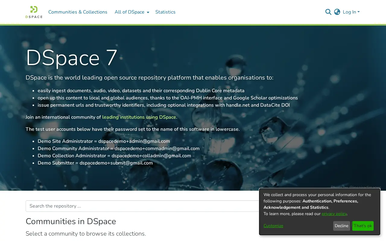 dspace@UABT website preview