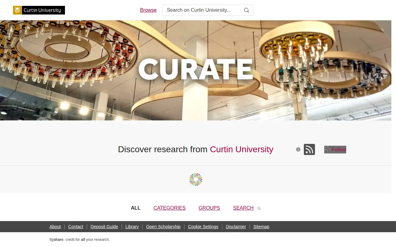 espace@Curtin website preview