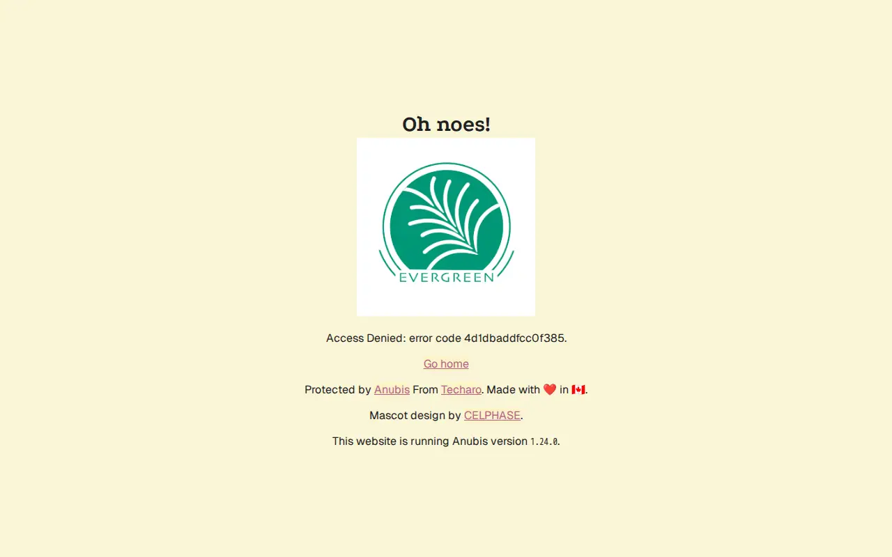 Evergreen website preview