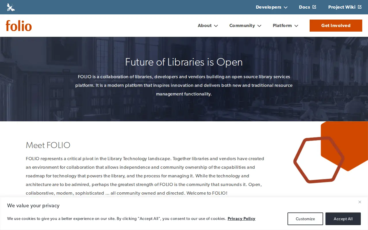 FOLIO website preview