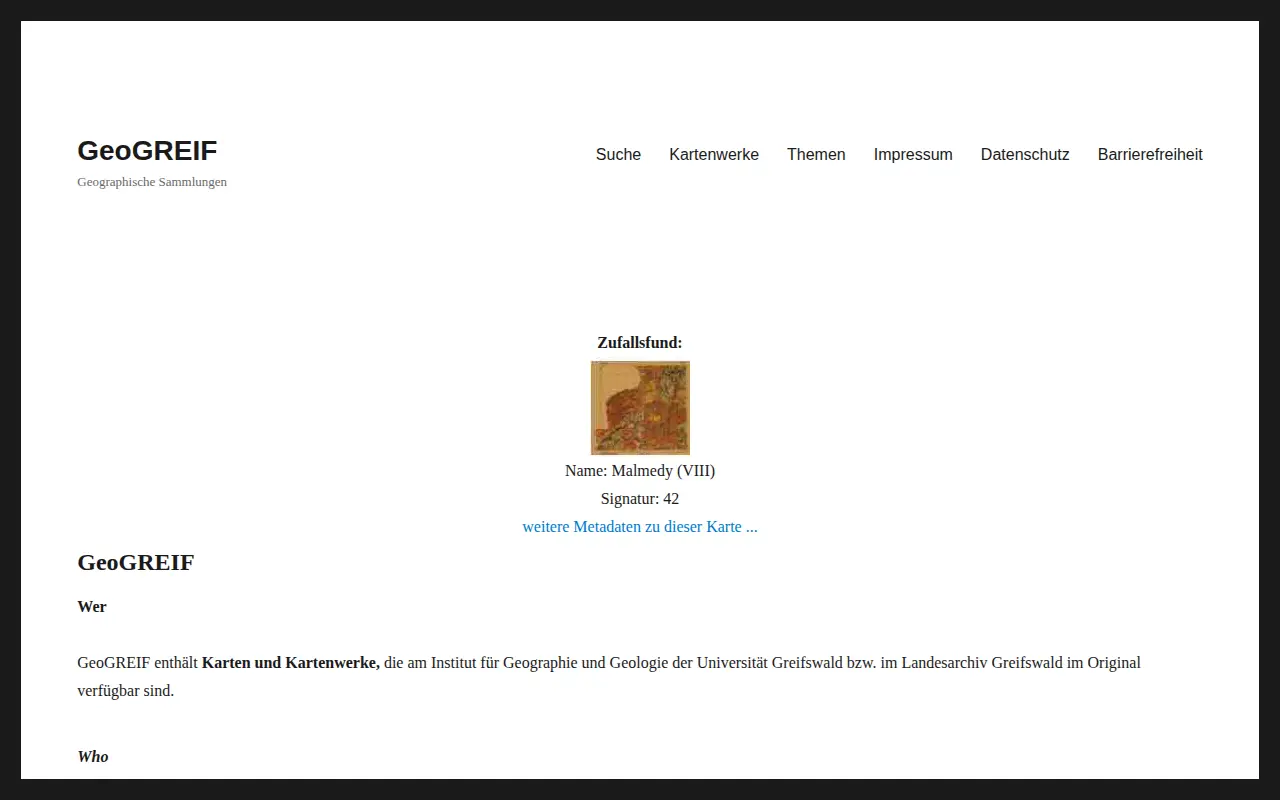 GeoGREIF website preview